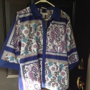 Chico's 3/4 sleeve top